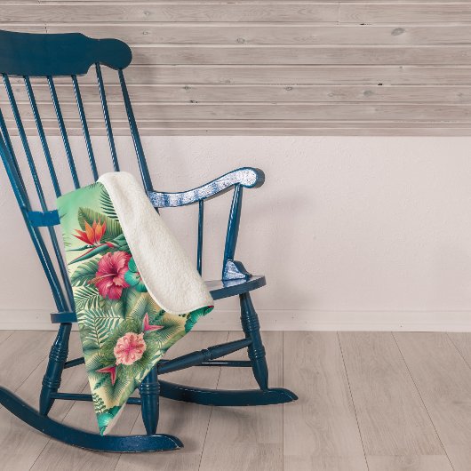 Bright Tropics Sherpa Blanket Sherpa Deken