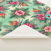 Bright Tropics Sherpa Blanket Sherpa Deken (3/4)