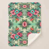 Bright Tropics Sherpa Blanket Sherpa Deken (Voorkant)