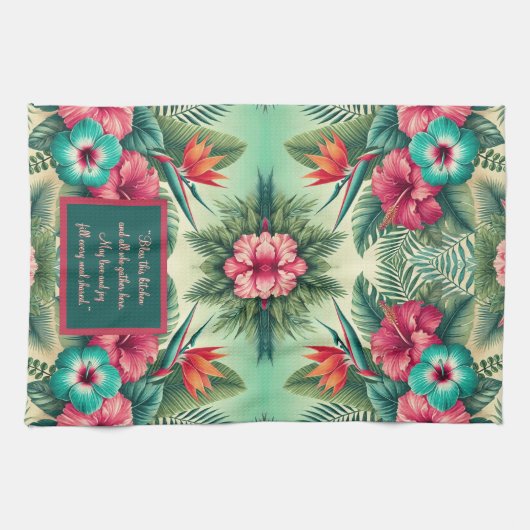 Bright Tropics  Theedoek (Horizontaal)