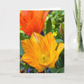 Bright Tulips Blank Note Card Bedankkaart (Voorkant)