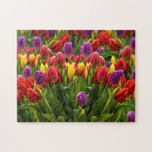 Bright Tulips Jigzaag Puzzle Legpuzzel (Horizontaal)