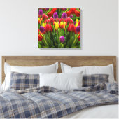 Bright Tulpen Canvas Afdruk (Insitu (Slaapkamer))