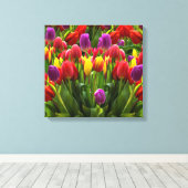 Bright Tulpen Canvas Afdruk (Insitu (Houten vloer))
