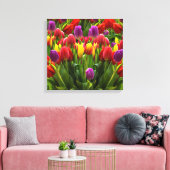 Bright Tulpen Canvas Afdruk (Insitu (Woonkamer))