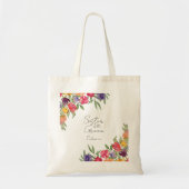 Bright Tulpen en Greenery Zuster van de Groom Tote Bag (Voorkant)