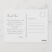 Bright Tulpen en groen Vrijgezellenfeest Dank u Briefkaart (Achterkant)