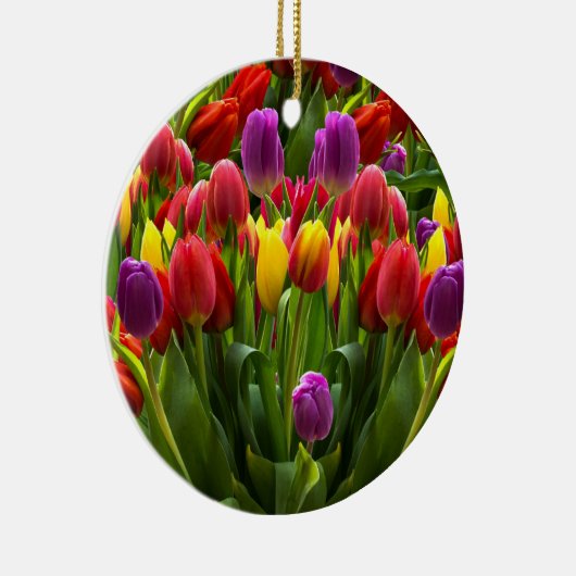 Bright Tulpen Keramisch Ornament (Rechts)