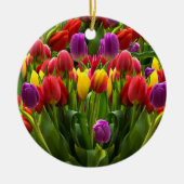 Bright Tulpen Keramisch Ornament (Voorkant)