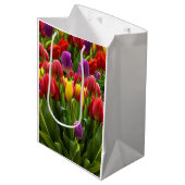 Bright Tulpen Medium Cadeauzakje (Voorkant Gekanteld)