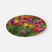 Bright Tulpen Papieren Bordje (Gekanteld)