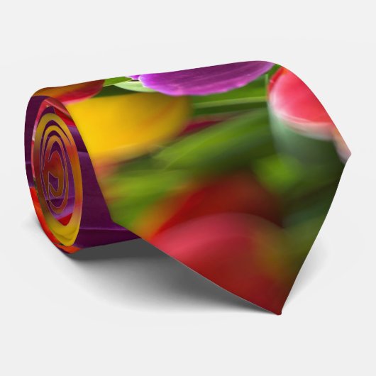 Bright Tulpen Stropdas (Opgerold)