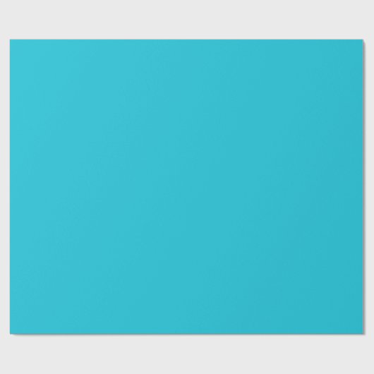 Bright Turquoise Cadeaupapier (Vlak)