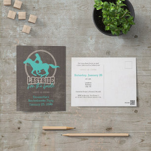 Bright Turquoise laatst gerijpt voor het bride Bri Briefkaart