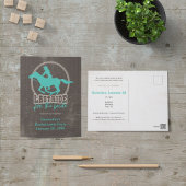 Bright Turquoise laatst gerijpt voor het bride Bri Briefkaart