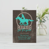 Bright Turquoise laatst op rij voor de Bride-uitze Kaart (Staand voorkant)