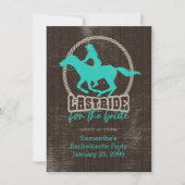 Bright Turquoise laatst op rij voor de Bride-uitze Kaart (Voorkant)