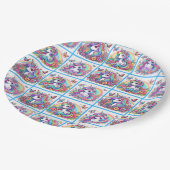Bright Unicorn Party Borden - set 1 Papieren Bordje (Gekanteld)