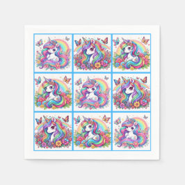 Bright Unicorn Party Servetten
