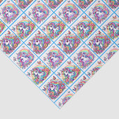 Bright Unicorn tissue paper Tissuepapier (Detail)