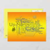 Bright Up North - MIchigan Briefkaart (Voorkant / Achterkant)