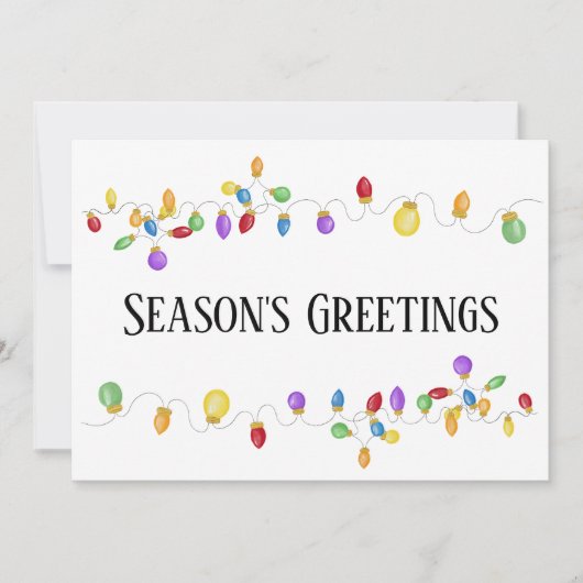 Bright  Vakantie Lichten Vakantie Kaart (Voorkant)