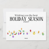 Bright  Vakantie Lichten Vakantie Kaart (Achterkant)