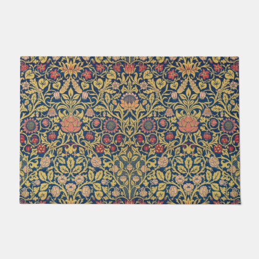 Bright Violet en Columbine (door William Morris) Deurmat (Voorkant)