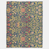 Bright Violet en Columbine (door William Morris) Fleece Deken (Voorkant)