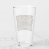 Bright Violet en Columbine (door William Morris) Glas (Achterkant)