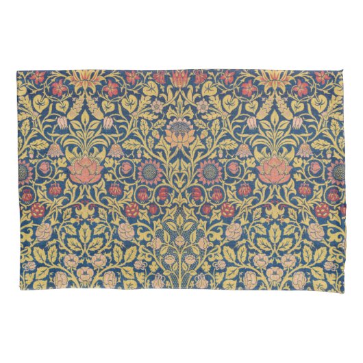 Bright Violet en Columbine (door William Morris) Kussensloop (Voorkant-Links)