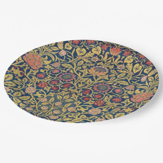 Bright Violet en Columbine (door William Morris) Papieren Bordje (Gekanteld)