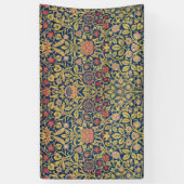 Bright Violet en Columbine (door William Morris) Spandoek (Verticaal)