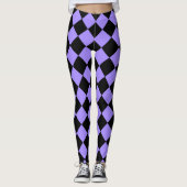 Bright Violet Harlequin Leggings (Voorkant)