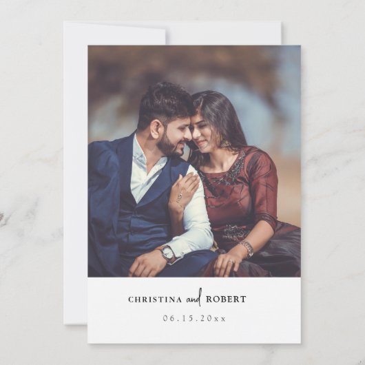 Bright Viva Magenta Modern Boho Save the Date Kaart (Achterkant)