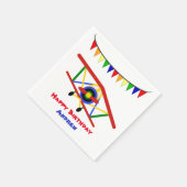 Bright Vliegtuig Verjaardag Jongen Servetten (Hoek)