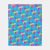 Bright vlinder fleece deken (Voorkant)