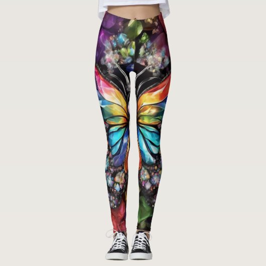 Bright vlinder leggings (Voorkant)