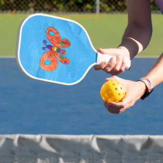 Bright vlinder pickleball paddle