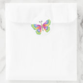 Bright vlinder ronde sticker (Tas)