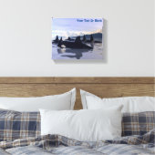 Bright Water Orca Canvas Afdruk (Insitu (Slaapkamer))