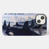 Bright Water Orca iPhone Hoesje (Achterkant horizontaal)