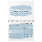 Bright Watercolor Brush Quote Calendar 2026 Kalender (Jan 2026)