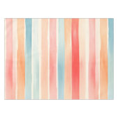 Bright Watercolor Colorful Stripe Pattern Tafelkleed (Voorkant (Horizontaal))