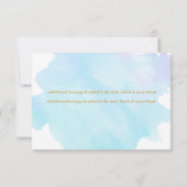 Bright Waterverf Bloemen RSVP bruiloft (Achterkant)