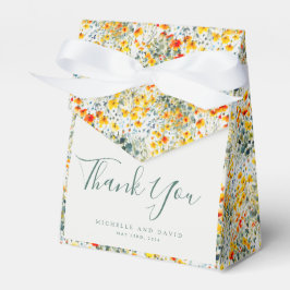 Bright Waterverf bloemenbruiloft Bedankdoosjes