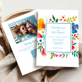 Bright Waterverf Floral bruiloft uitnodiging