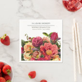 Bright Waterverf Floral Funeral Memorial Servet (Insitu)