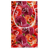 Bright Waterverf Floral Happy Birthday Klein Cadeauzakje (Achterkant)