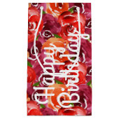 Bright Waterverf Floral Happy Birthday Klein Cadeauzakje (Voorkant)